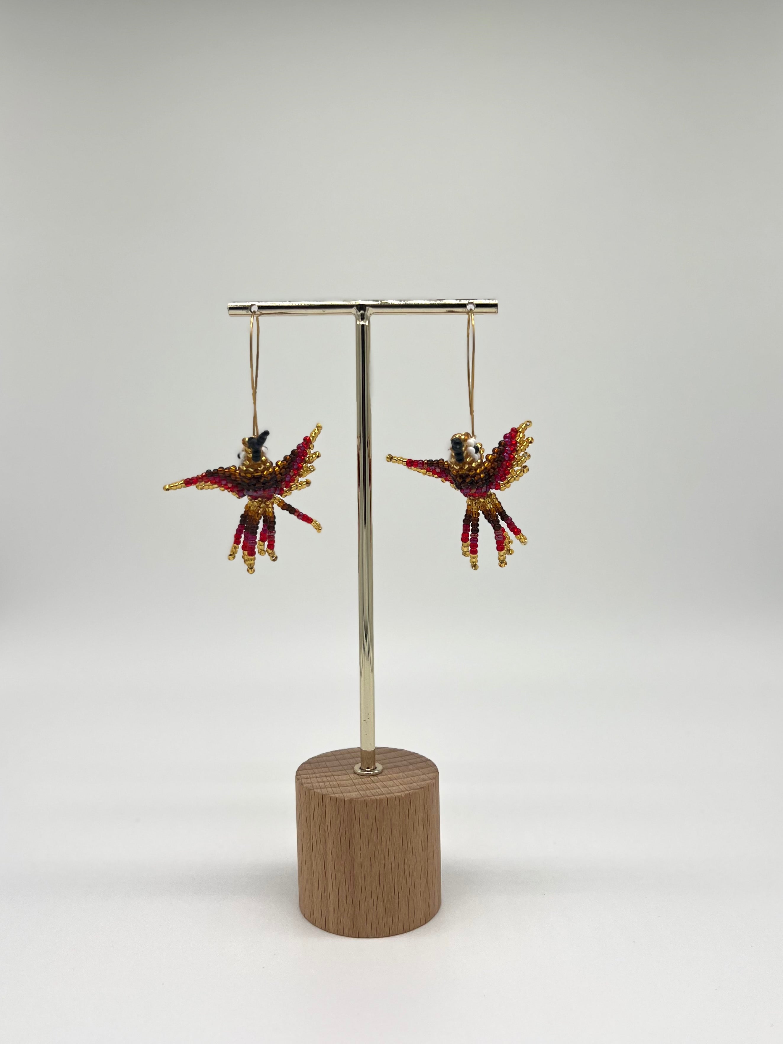 Pendientes Aro Colibrí